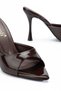 Rissoli Women's Bitter Brown Pointed Toe Heeled Sandals - 4