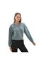 A6003707-587 Rival Flc Piped Hz Hoodie Women's Sweatshirt Turquoise - 2