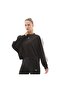 633439-01 T7 Over-Oversized Crew Women's Sweatshirt Black - 2