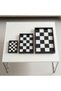 Set of 3 Wooden Trays, Large Tray: 40 X 30 Cm, Medium Tray: 35X25 Cm, Small Tray: 30X20 cm Checkered - 7