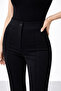 Women's Black High Waist Shaping / Sculpting Flared Leg Palazzo Pants - 2