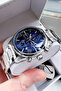 Men's Wristwatch 3 Atm Water Resistant Exclusive Silver Color Steel Band Cbk446 - 4