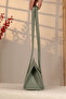 Light Green Genuine Leather Shoulder Bag 40451, Everyday and Special Occasions - 4