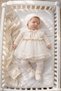 Countes 5-Piece Knitted Organic Hospital Discharge Set with Tulle Detail 100% Cotton Newborn Baby Girl