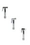Hunter Brass Bidet Shattaf - Hot & Cold Water Control – Chrome Finish - G1/2 Connector – Silver - 6
