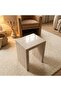An elegant table set consisting of a rectangular center table and four square side tables, with a practical and modern design. - 5