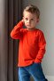 Baby Boy Long Sleeve T-Shirt with Pockets 9 Months-3 Years, Orange - 3