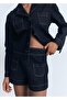 High Waist Pocket Denim Shorts - 7