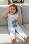 Unisex Light Gray Checkered Patterned Sleeping Bag - 2