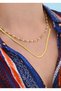 Women's Beaded Italian Chain Steel Necklace - Ideal for Women Who Love Elegance - 3