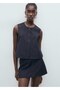Balloon Look Blouse with Thin Lines
