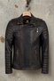Modric Genuine Leather Men's Vintage Distressed Biker Motorcycle Style Jacket - 2