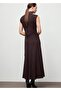 High Collar Long Dress - 4