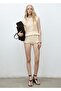 Flounced Openwork Knit Vest - 2