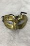 Vintage Venetian Mask - Antique Patterned Distressed Party Ball Mask in Gold Color - 2