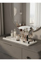 Natural Marble 40x15 cm Promise Engagement Serving Tray, decorative tray, serving tray White marble -fergo Black - 4