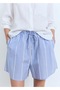 Striped Cotton Shorts