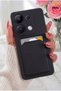 Redmi Note 13 Pro 4g Case with Camera Protection, Card Holder on the Back, Wallet, Red Key Silicone Cover - 8