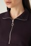 Hanorac cu jumătate de fermoar Plum 8249A - 4