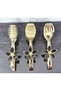 Gold Serving Tongs Set of 3 Papatya Black/pasta/cake/food/presentation Tongs - 6