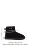 Women's Black Nubuck Short Genuine Leather Shearling Boots - 3