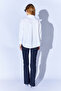 White Oxford Cotton Long Oversize Relaxed Fit Shirt Supplement 1000167422 -7472 - 6