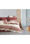 Line Duvet Cover Set Double Kenway Claret Red