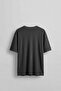 Men's Washed Corduroy Oversize T-Shirt Black - 2
