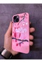 iPhone 15 Compatible Sweet Owls Design Pink Case - 4