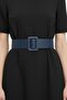 Women's Navy Blue Leather-Look Waistcoat Belt I Jacket Belt I, Dress Belt I, Shirt Belt I - 4