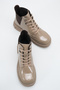 Natalia Vizon Women's New Season Flat Lace-Up Elastic Daily Comfortable Fit Boots - 4