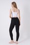 Women's Black High Waist Tulle Detailed Slimming Sports Tights Slim Fit Lycra Flexible Long Tights - 5