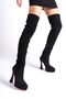 Black Suede Platform Design Women's Boots High Heels Shoes Cora