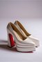 Mother of Pearl Skin Double Platform Special Design Wedding and Wedding Dress High Heeled Women's Shoes Rigel - 2
