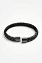 Classic Mesh Handcuff Men's Steel Bracelet - Black Color