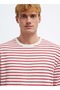 M0613157 Striped Long Sleeve T-Shirt Men's T-Shirt Red - 3