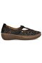 Vingii Genuine Leather Women's Ballet Shoes Black - 3