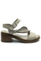 Mistae Genuine Leather Comfort Orthopedic Women's Sandals Vi̇zon