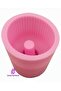 10cm Corrugated Minimalist Vase Silicone Mold K-1522, Polyester Cement Stone Powder Plaster Mold - 2