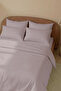 Camelia King Flat Ranforce Duvet Cover Set - Lilac 100% Cotton - 2