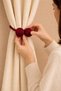 Magnetic Cord Wrap Tulle and Background Curtain Collection Buckle - Claret Red - 3