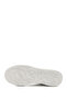 Women's White Lace-Up Padded Sole Genuine Leather Sneakers - 5