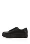 Women's Charcoal Lace-Up Padded Sole Genuine Leather Sneakers - 4