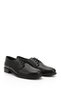 Black Gön Genuine Leather Round Lace Women's Shoes 24177 - 4