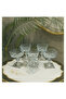 6 Pieces Metal Leg Silver Detailed Magnolia-Bowl-Ice Cream Bowl-Sugar Bowl-Presentation Bowl - 2