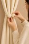 Magnetic Cord Wrap Tulle and Background Curtain Collection Buckle - Cream - 3