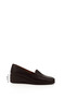 Women's Brown Antique Wedge Sole Genuine Leather Shoes - 2