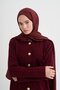 Luxe Desen Liora Cotton Shawl Burgundy - 4