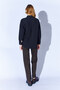 Black Brooch Detailed Oversized Single Pocket Gabardine Shirt |   Ek10008174 - 7