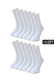 Cotton Plain White Tennis Socks-12 Pack